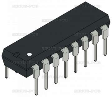 Integrated circuit CMOS 4543; DIP16