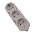 Impact-resistant Power Outlet Strip without cable 250V, 16A PS-13 white
