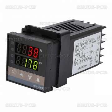 Терморегулатор - контролер REX-C100FK07 240VAC 0°C до 1300°C Relay за термодвойка тип K