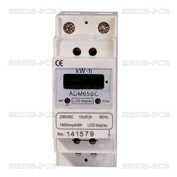Електромер еднофазен ADM65SC 10 (30 А) LCD за DIN шина цифров директен 230 V AC