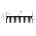 Алуминиев радиатор за охлаждане EV2 122.5x30mm