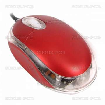 Оптична мишка - червена светеща - MO2393