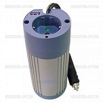 Инвертор 24 VDC - 220 VAC 100 W + USB A301-150N-24
