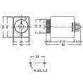 Реле за време / закъснение при включване / аналогово / AH3-2C / 24VDC / 2NO+2NC / 0-60min