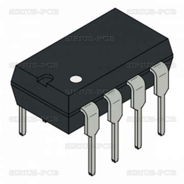 Integrated circuit TDA2822M; DIP8