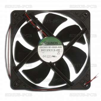 Вентилатор 12VDC 120x120x25mm 183.83m3/h 44.5dBA 5.4W