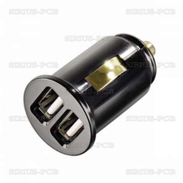 USB адаптер за кола мини - 2 USB изхода