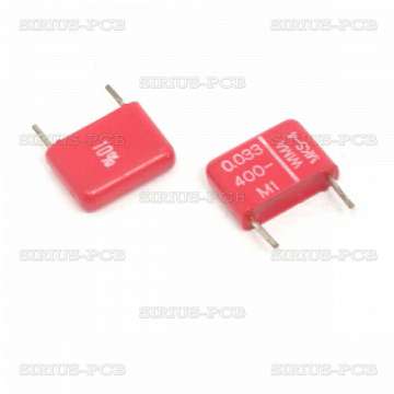Capacitor polyester 33nF/400V; Lead Spacing:7.5mm