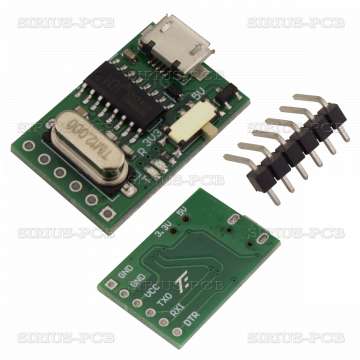 Конвертор USB micro към UART TTL 3.3V 5V CH340G