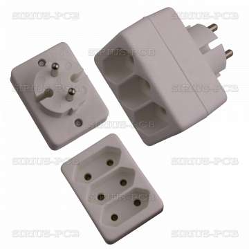 Copy of Plug for SCHUKO Socket ; male ; 4EU ; CEE 7 ; female