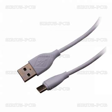 Кабел за данни / USB - USB Type-C / 1.5A / 1.0m / Бял