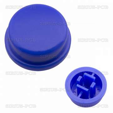 Switch Cap for Tactile Switches-2; Ø13mm;blue