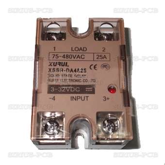 Солид стейт реле XSSR-DA4825 / полупроводниково / 3V-32VDC / товароносимост 25A/480VAC