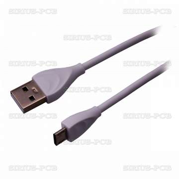 Кабел за данни DE-24M / Micro USB / 1.0m / Бял
