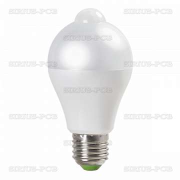 LED крушка с PIR сензор 6W /4200K/ E27/ 260°/ 220V-240VAC/ Неутрална светлина