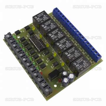 Контролер PLC 8in 6 Relay Out PIC16F628A Controller 24V