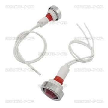 Сигнална лампа с кабел AL-244 / 220V AC - червена
