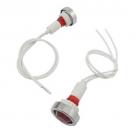Сигнална лампа с кабел AL-244 / 220V AC - червена