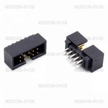 Съединител/гнездо IDC за лентов кабел T821-1-10-S1 / щифтов / прав / 2x5