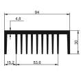 Алуминиев радиатор за охлаждане EV1 84x30mm