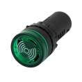 Зумер с LED индикация AD16-22SM / 220 VAC / зелен