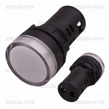 Лампа индикаторна LED AD22-22DS/W / 230V AC / бяла