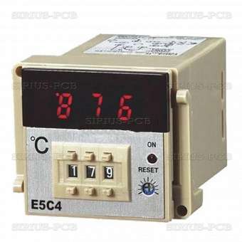 Терморегулатор - контролер E5C4 / 220VAC / 0°C до 400°C / за термосонда тип Pt100 / релеен изход