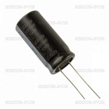 Capacitor electrolytic 1000uF; 100V; Ø18 x 35.5mm; Lead Spacing: 7.5mm