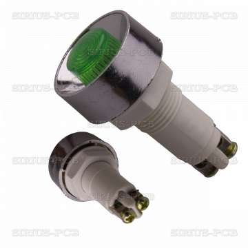 Лампа индикаторна LED XH020 / 24V DC / зелена