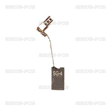 Четка въглено-графитна SG-06-124 / 5x10x17.2 mm / със страничен извод / кабелна обувка 4.8 mm