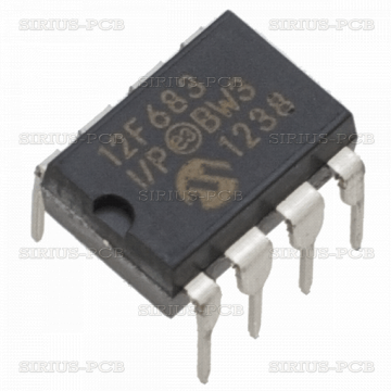 Microcontroller PIC12F683-I/P; DIP8