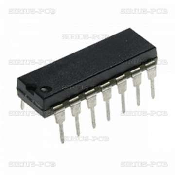 Integrated circuit LM339N; DIP14