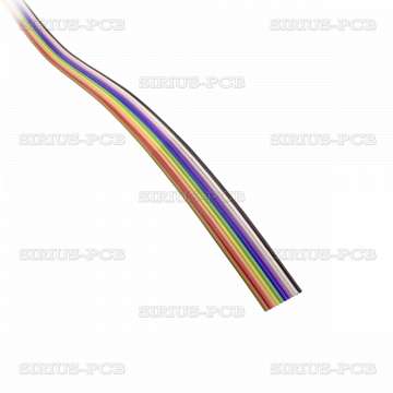 Flat Ribbon Cable 10C AWG28 coloured