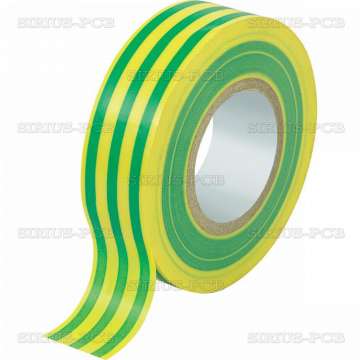 Изолирбанд TESA 15mm x 10m зелено-жълт