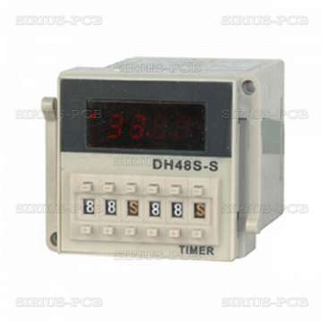 Реле за време / циклично / DH48S-S / 12VDC / 5A / 0.01s до 99h99min