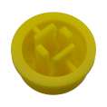 Switch Cap for Tactile Switches-2BRYL; Ø13mm; yellow
