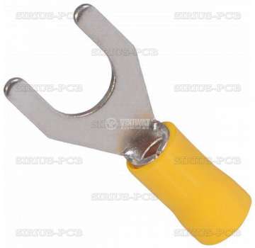 Кабелен накрайник вилка / отвор 8.4mm / сечение 4.0-6.0mm2 / жълта