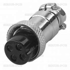 Connector KUP-4FP, 4 PIN; female
