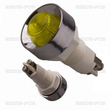 Индикаторна глим лампа XH020 220VАC жълта