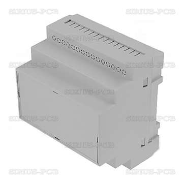 Кутия за монтаж върху евро-шина Z-109J-PS / 90x87x65mm / сива