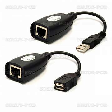 USB удължител до 50m посредством UTP LAN кабел USB EXDENDER