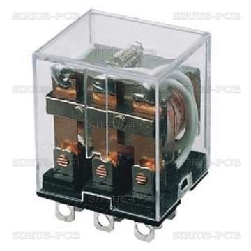 Електромагнитно реле универсално бобина 240VAC 250VAC/10A 3PDT - 3NO+3NC LY3