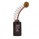 Четка въглено-графитна SG-19-007 / 5x8x16 mm / с централен извод / пружина с кръгъл накрайник