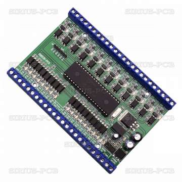 Контролер PLC 16in 12out RS232 PIC16F887-IP