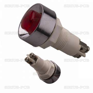 Лампа индикаторна LED XH020 / 220V AC / червена