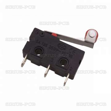 Subminiature Microswitch with Hinge roller lever KW12-3 - 5A/125V - 3A/250V