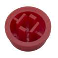 Switch Cap for Tactile Switches-2BRRD; Ø13mm; red
