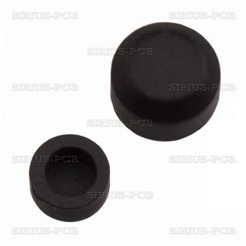 Копче за бутони TACT / външен диаметър 5mm / черно