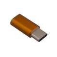 Преходник от USB micro към Type C цвят-оранжев