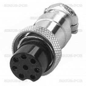 Connector KUP-8FP, 8 PIN; female
